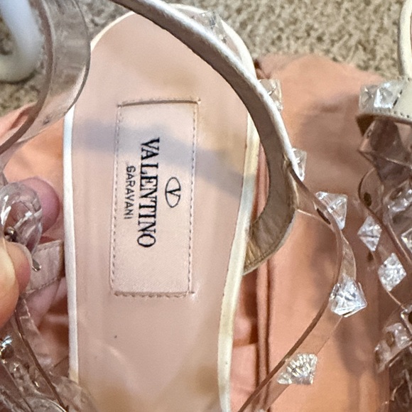 Valentino Garavani Cream and Clear Heels - Picture 3 of 7